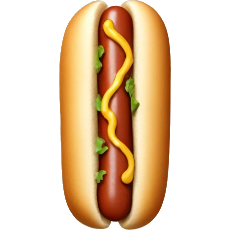 Hot dog emoji