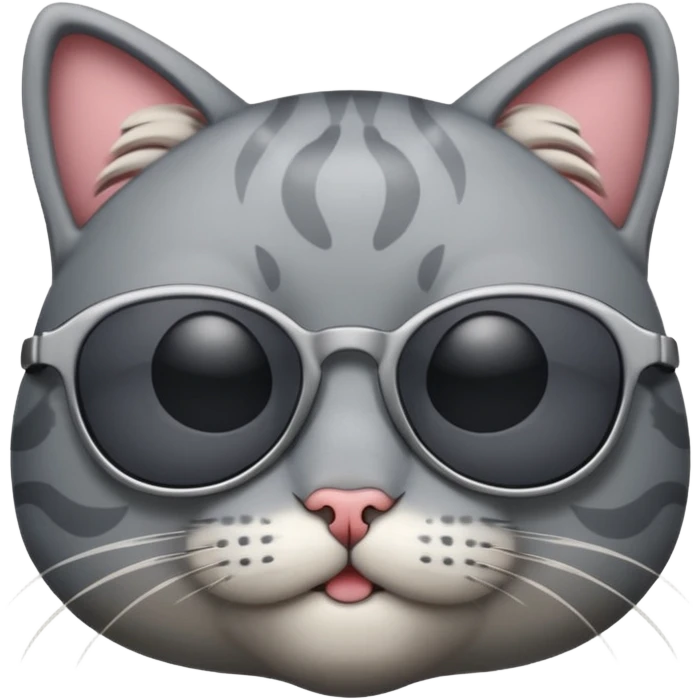 Cat wearing sunglasses emoji