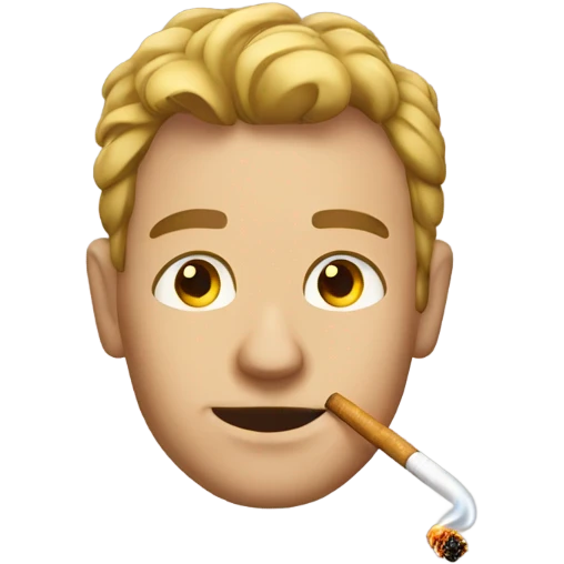 Tanner with a cig emoji