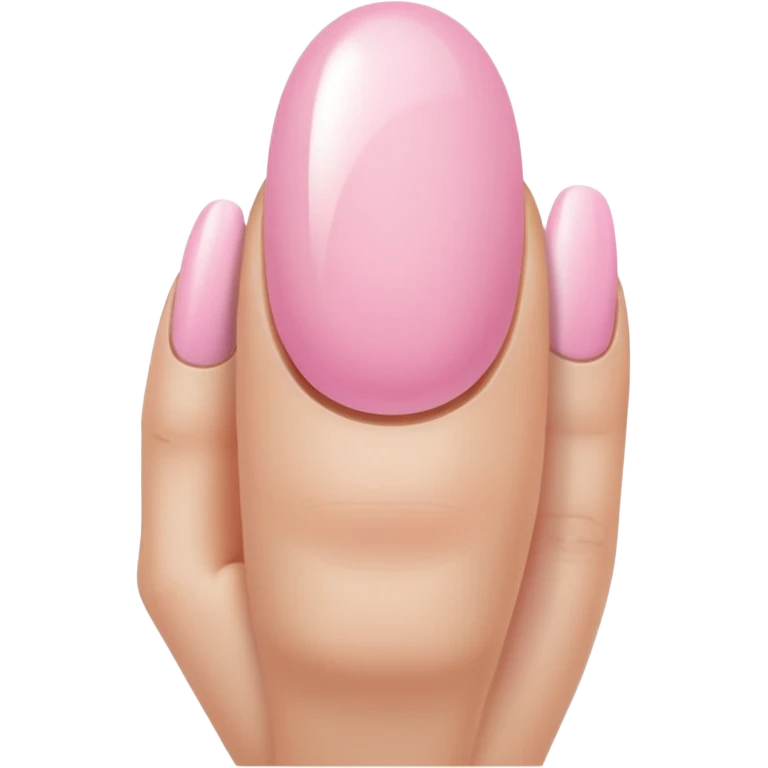 Light pink nails  emoji