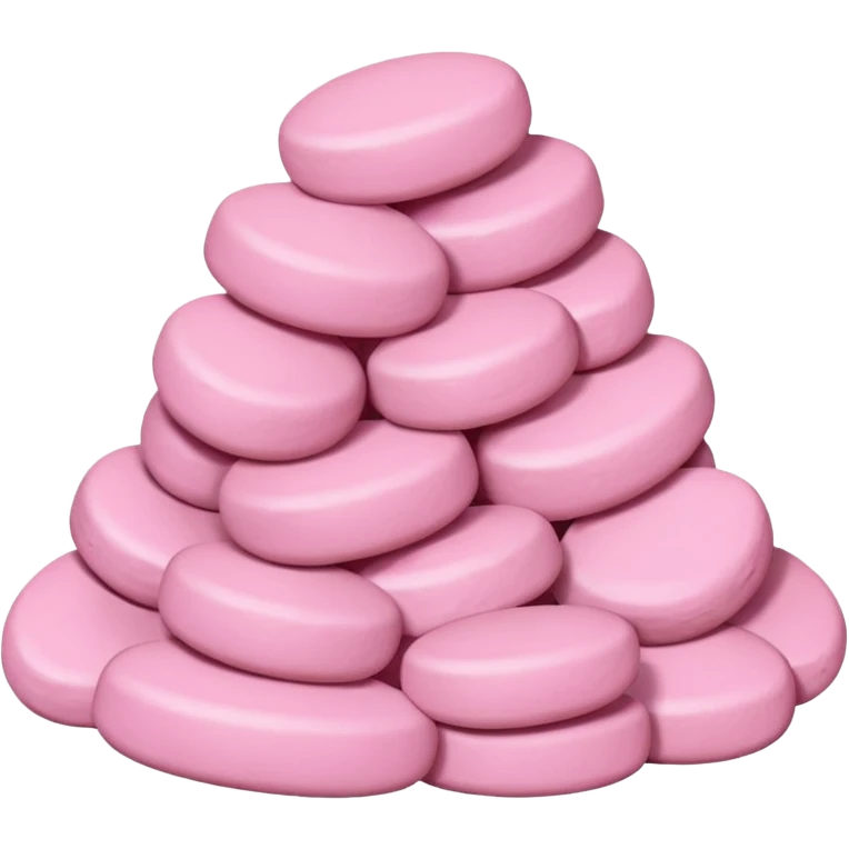 Pink pastel and mortar  emoji