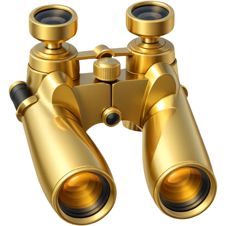 gold binoculars with BIG lenses emoji