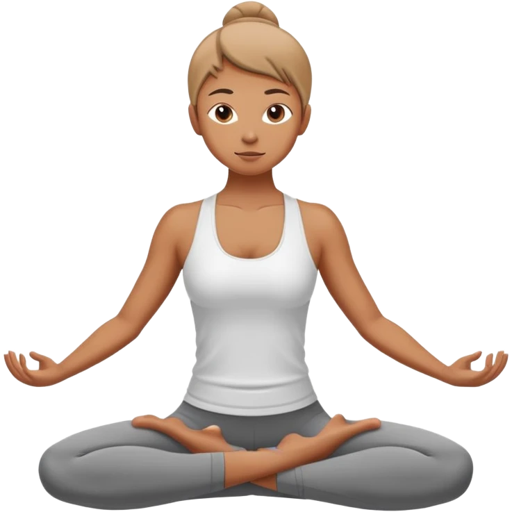 person doing yoga pose emoji