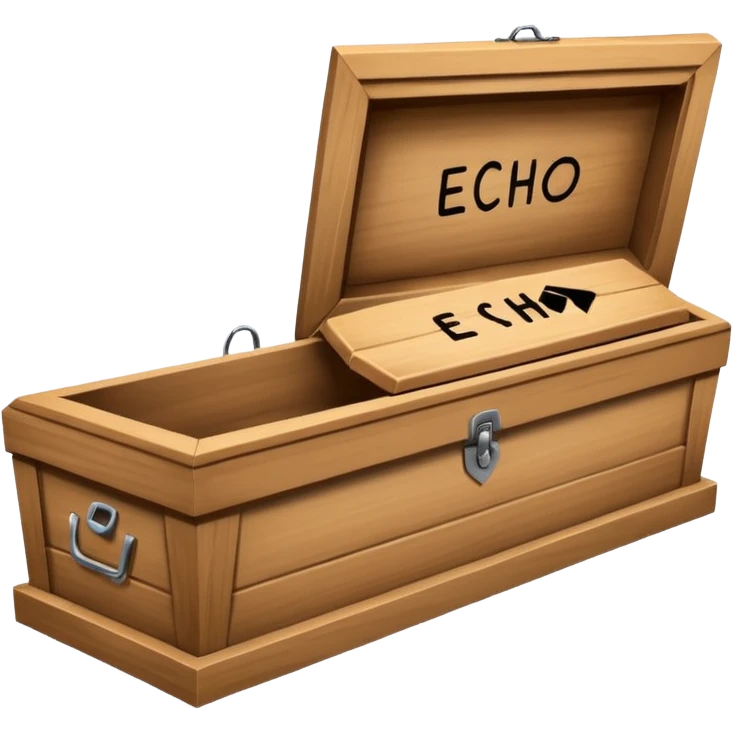 nail in coffin with "ECHO" written on the coffin emoji