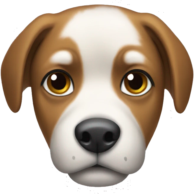 Dog wearing huddle  emoji
