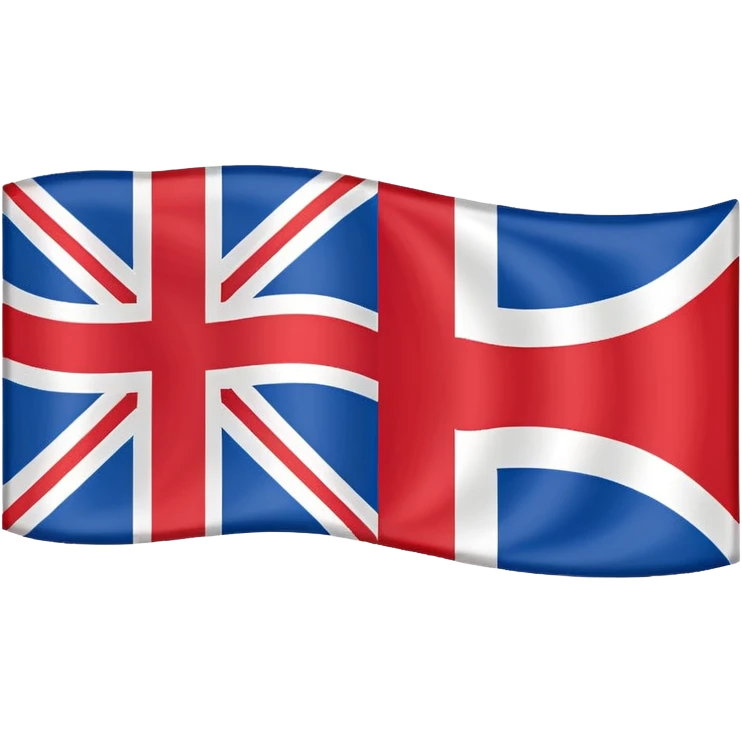 Korean flag combined with england flag emoji