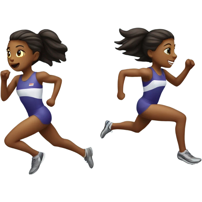 Generic sprinting girl emoji