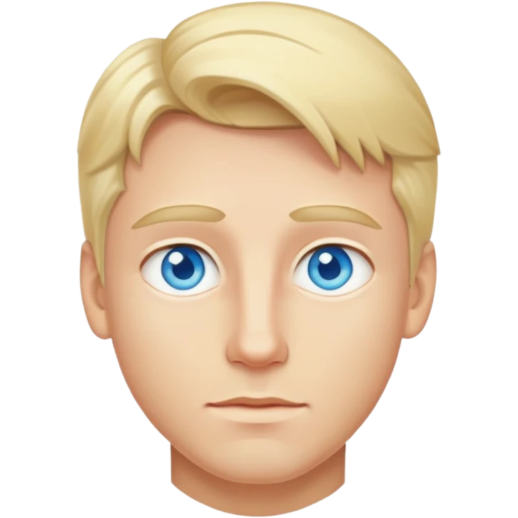 blond David with blue eyes emoji
