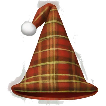 Plaid Christmas Hat emoji