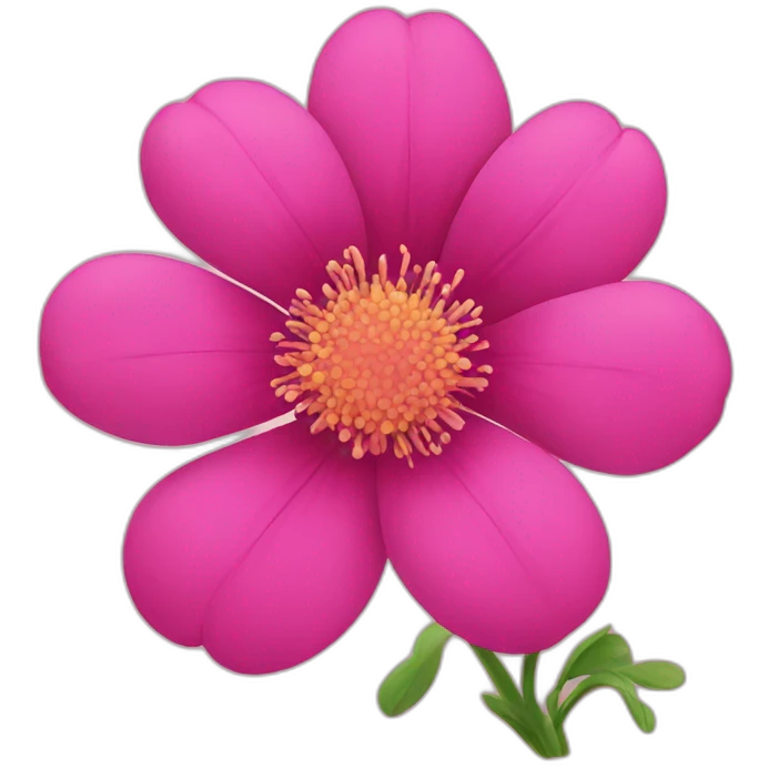 Pink flower emoji