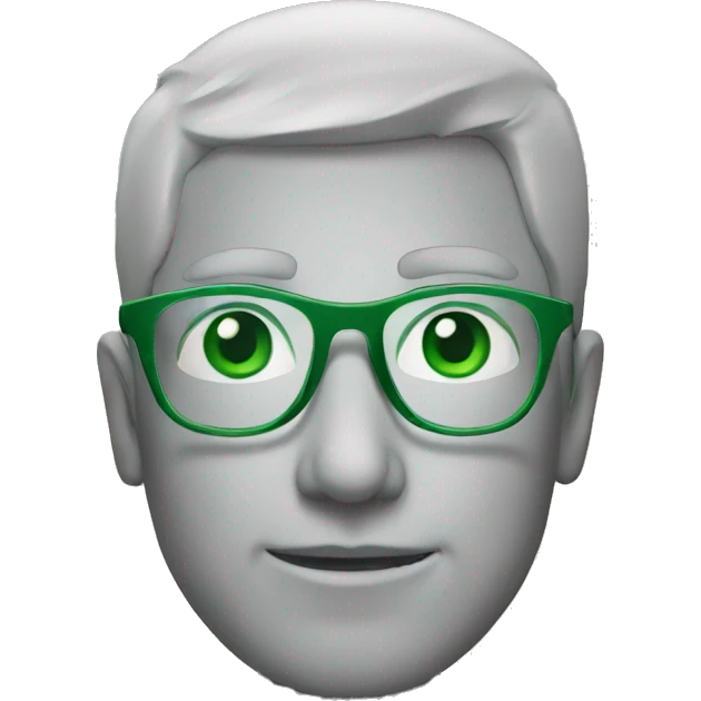 Green glasses emoji