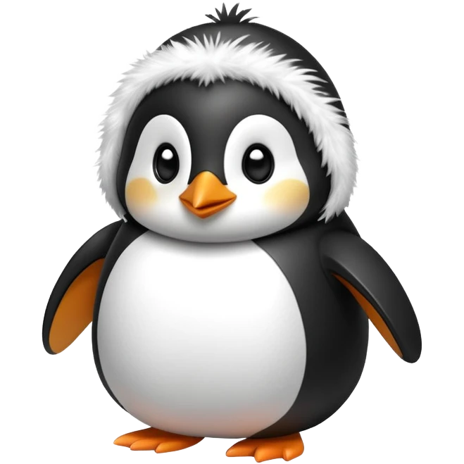 A penguin wearing costume emoji