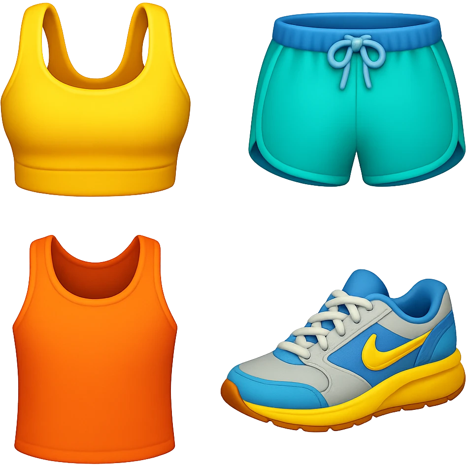 emoji stile iphone di vestiti da palestra emoji