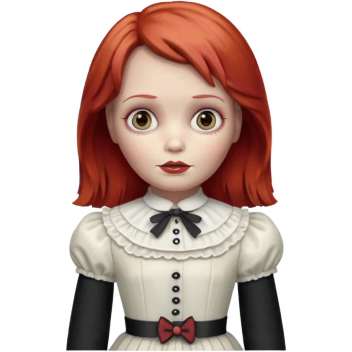 Annabelle doll (red hair) from The Conjuring movie emoji