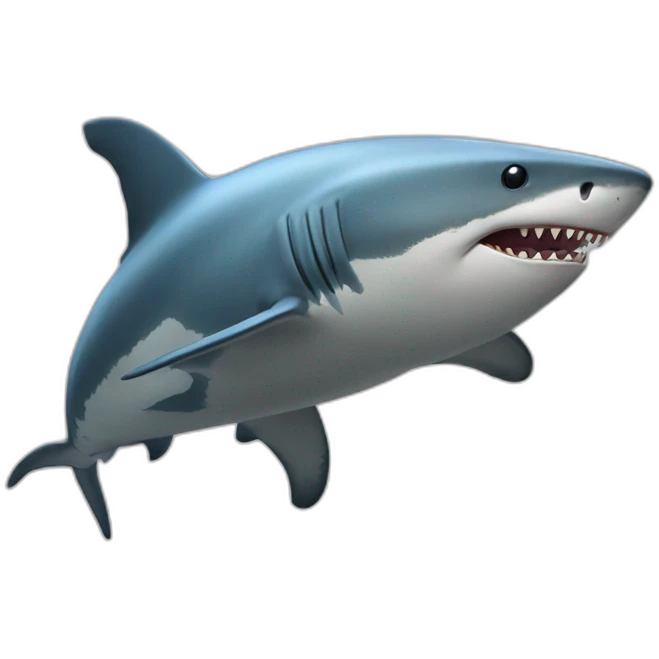 Requin sur éléphant emoji