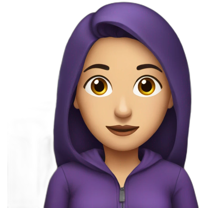 Armenian women in purple clothing in the bus emoji