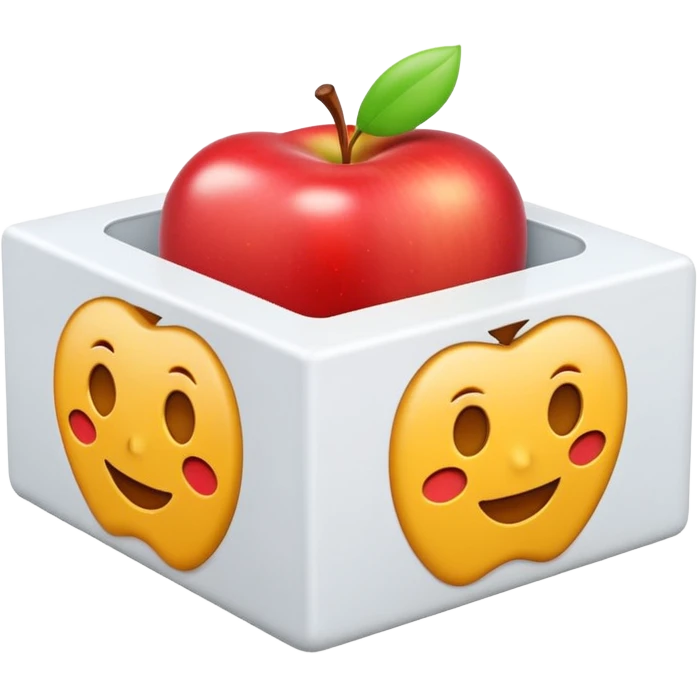  modern software box. Smooth 3D form, rounded edges, soft realistic lighting, minimalist design, no text or logos, neutral background. Rendered in the same realistic style as official Apple emojis (like the toolbox or laptop emoji). emoji