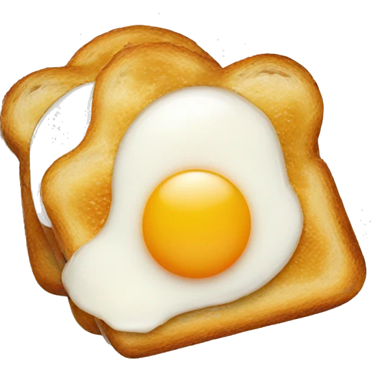 fried eggs on toast  emoji