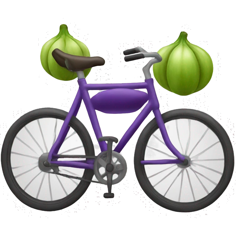 bike and eggplant  emoji