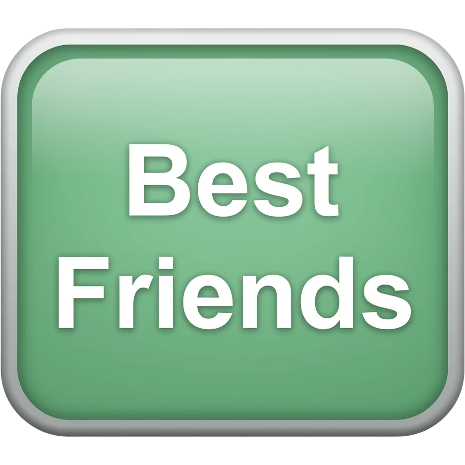SIGN BEST FRIENDS COLORS SAGE GREEN emoji