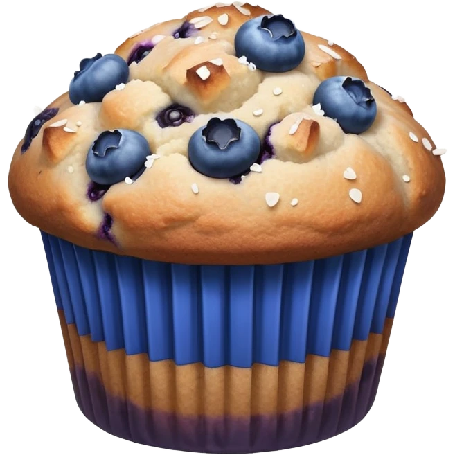 A blue berry muffin emoji