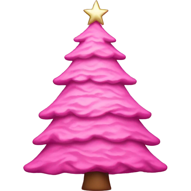 pink christmas tree emoji