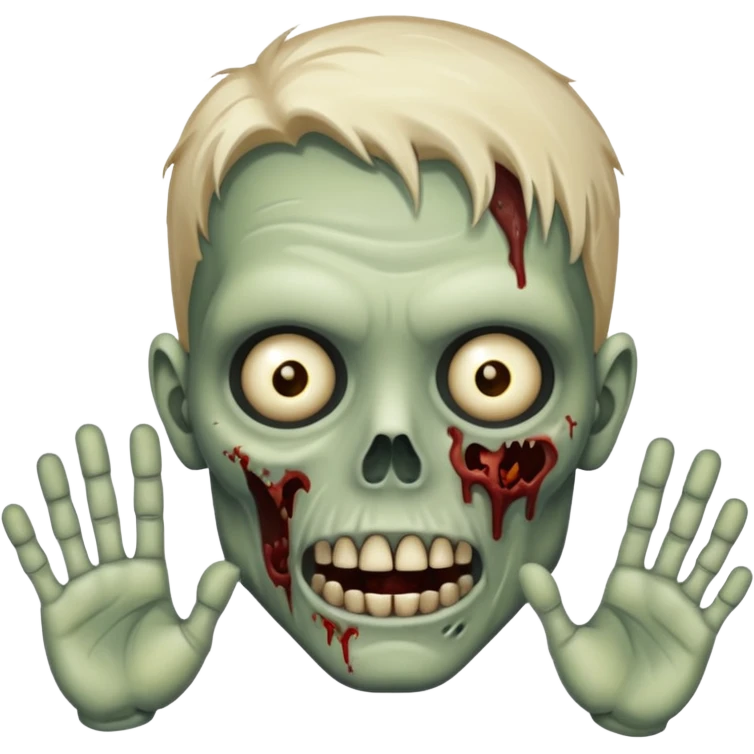 zombie say hi emoji