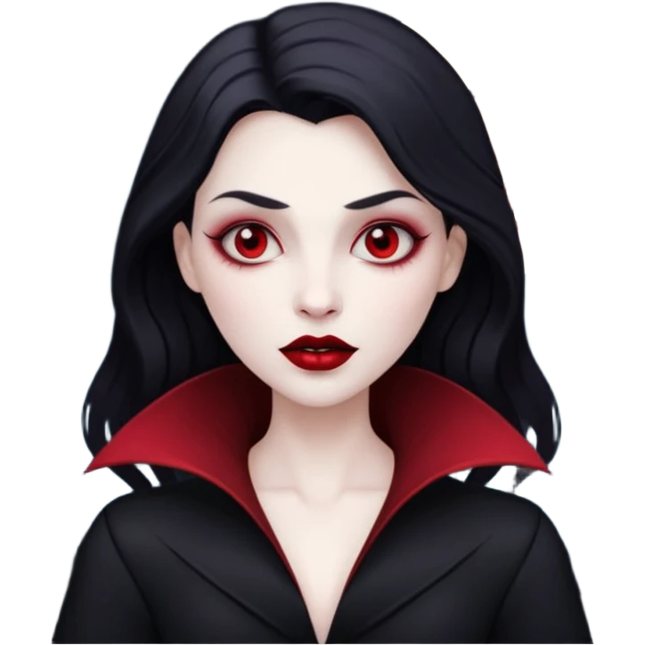 Un vampiro o vampira bajo la luna emoji
