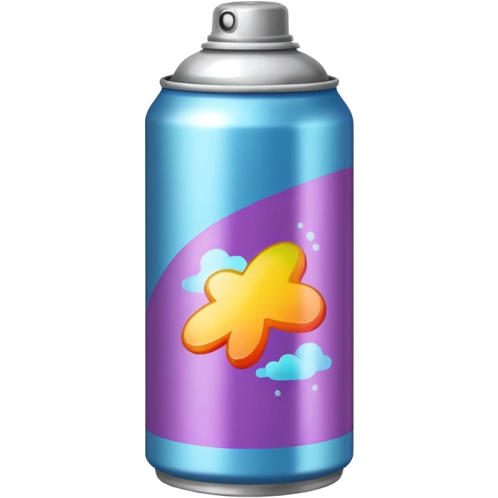 Aerosol with sticker emoji