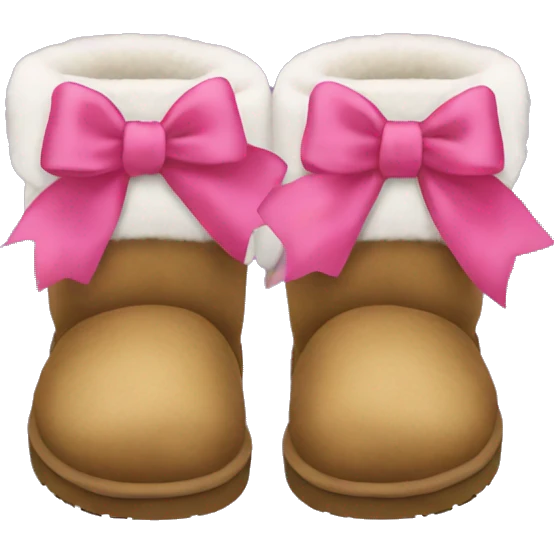 Uggs with bows emoji