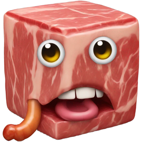 meatcube worm emoji