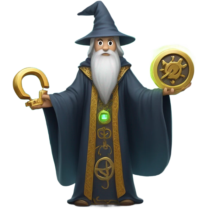 wizard  hard disk lock emoji