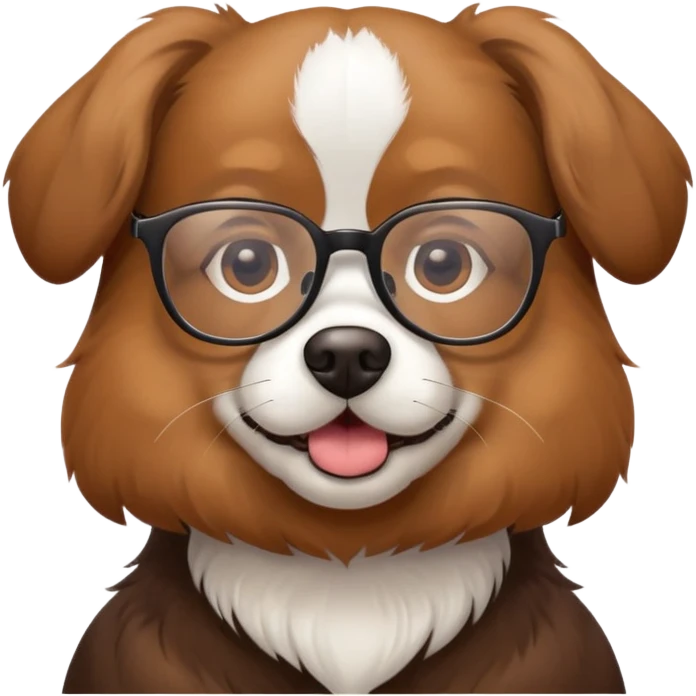 Cachorro de óculos  emoji