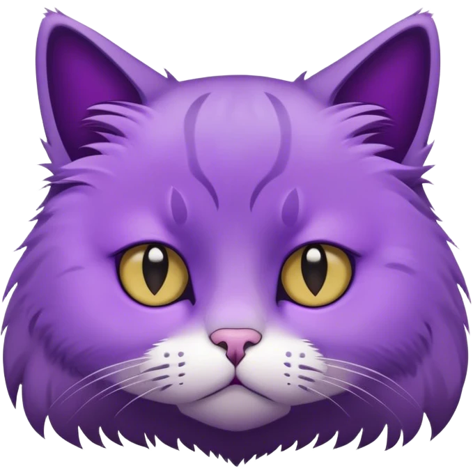 purple sad cat emoji