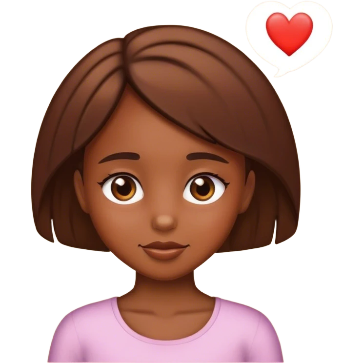 girl saying i love you emoji