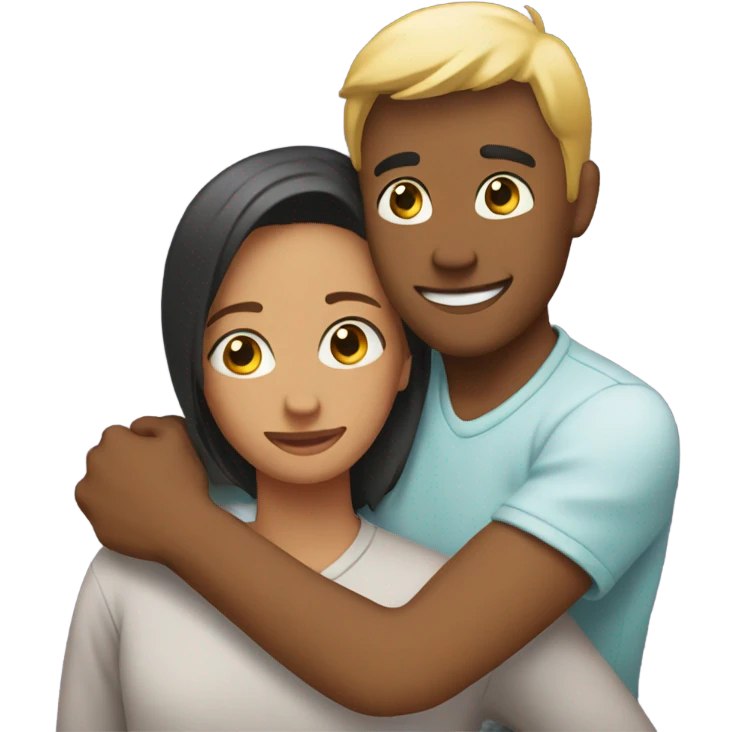 Friends hugging  emoji