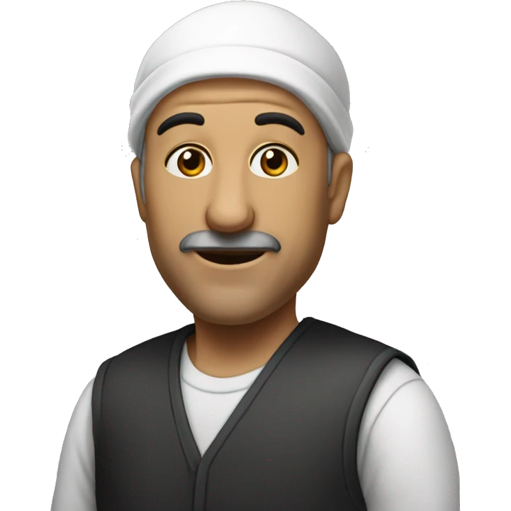 gözlüklü siyah ked emoji