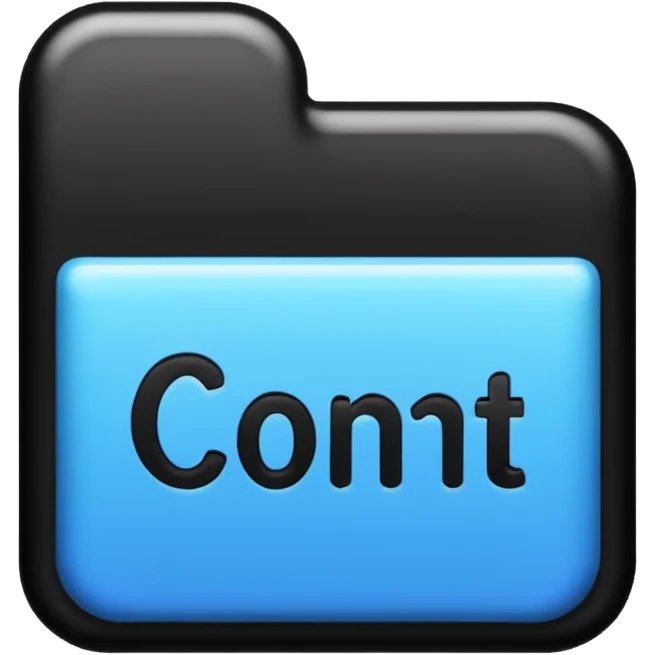 The word “CONTENT” emoji