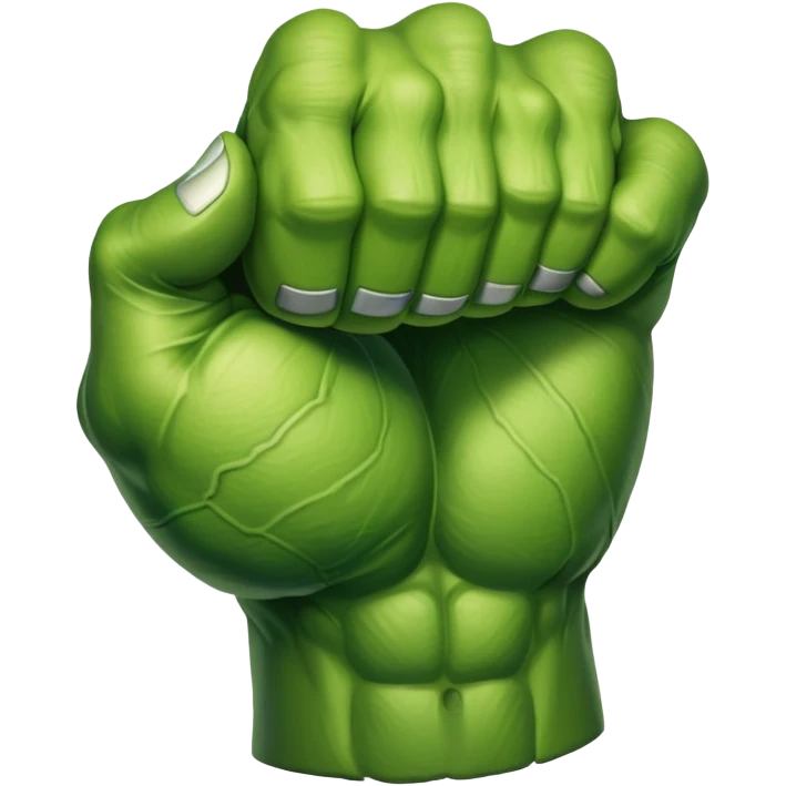 green hulk fist emoji