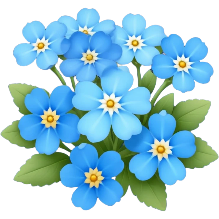 bunga myosotis emoji