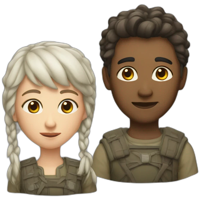 Динозавр и акула emoji