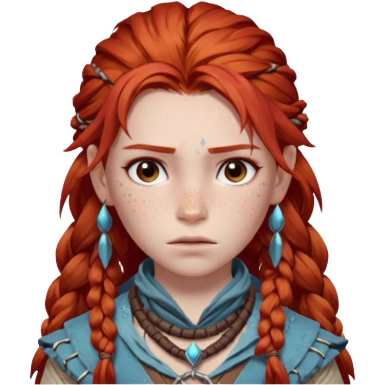 sad aloy from horizon forbidden west the game emoji