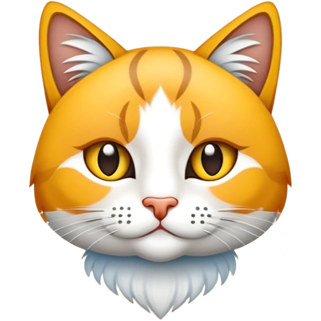 Gözlerinde kalp olan mavi kedi emoji