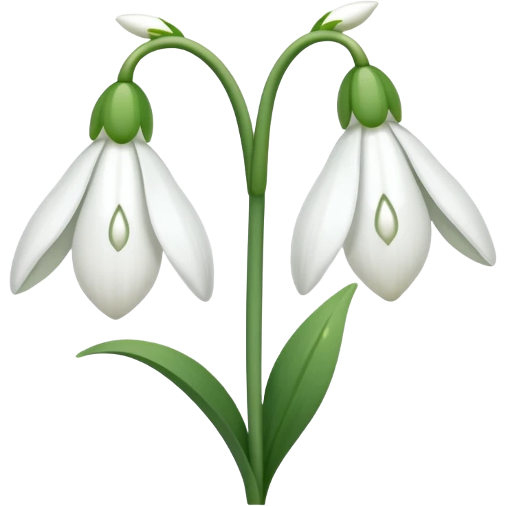 snowdrop flower emoji