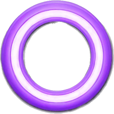 Purple LED ring light for phone white border emoji
