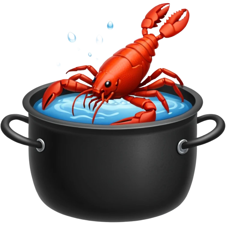 crayfish in a pot emoji