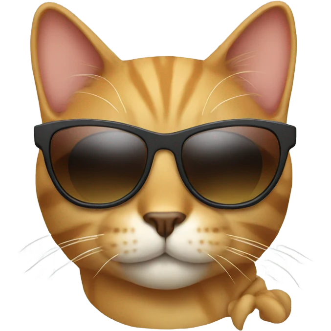 Cat with sunglasses emoji