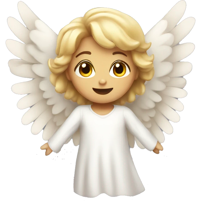 Cute Flying Angel emoji