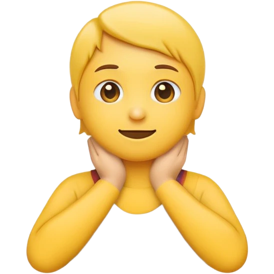 Emoji having his hands across his neck emoji