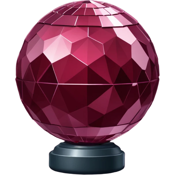 burgundy disco ball emoji